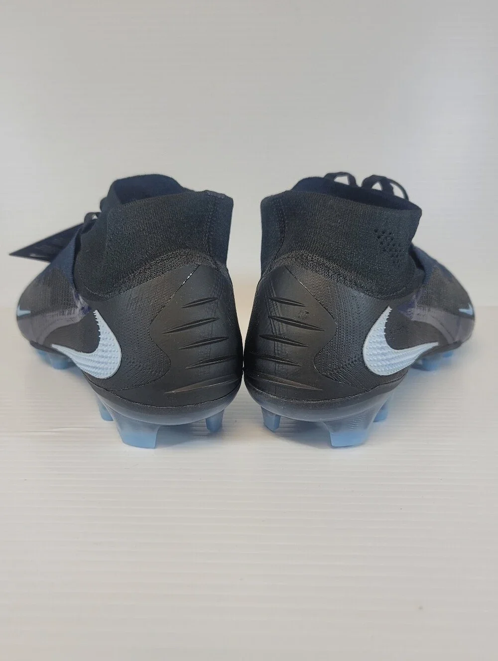 NEW Sz 12 Nike Phantom 6 High Elite Shadow Pack FG Cleats Black Blue HJ2147-003